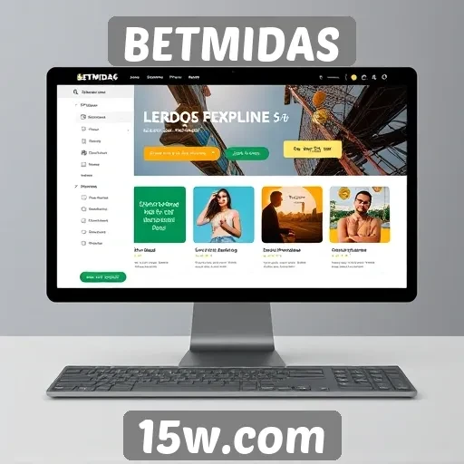 Interface amigável do site BETMIDAS para usuários